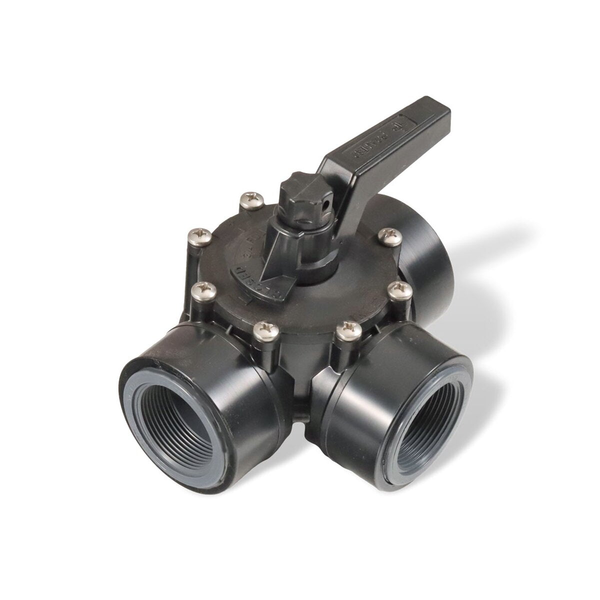 Drei Wege Drehschieber 1 1/2" Innengewinde