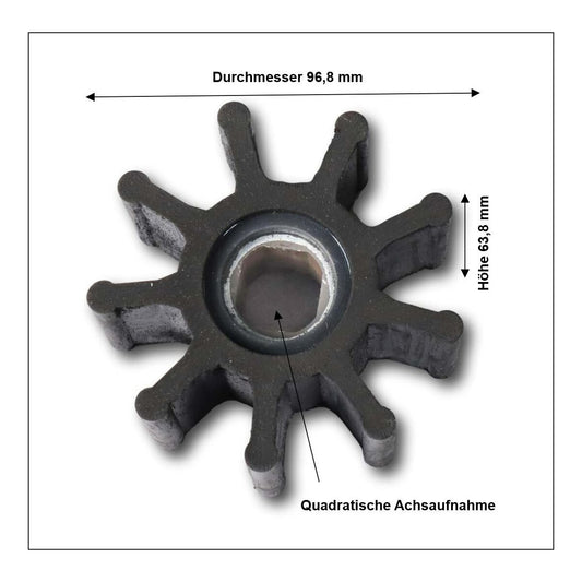 Impeller-Set für Tapir 12000 & 10000 (quadratische Achsaufnahme)