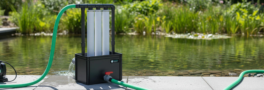 Wasserrückführung im Teich: Filter & Teichschlammsauger erklärt