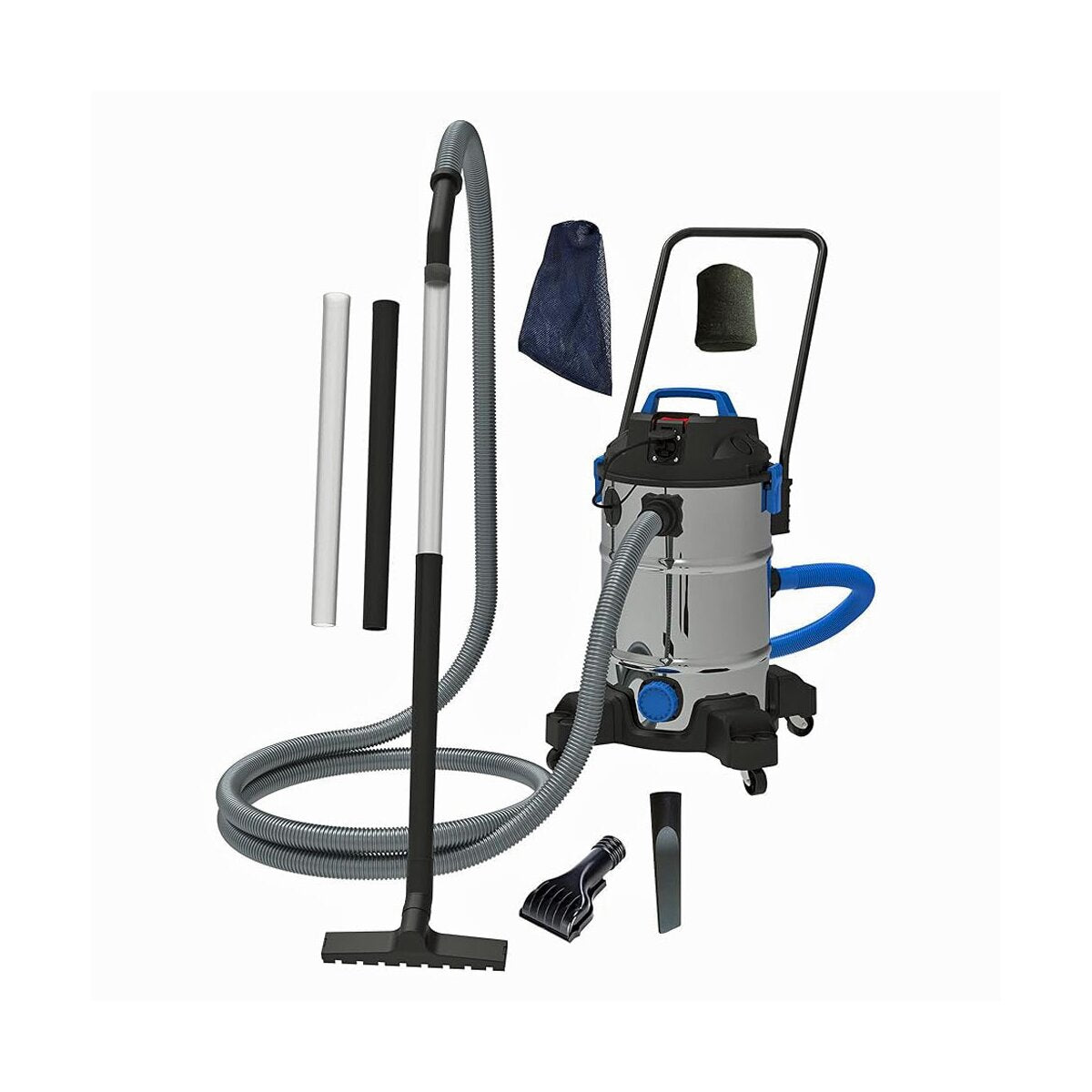 Aquaforte Teichsauger Pro mit Feinfilterschlauch zur Wasserrückführung