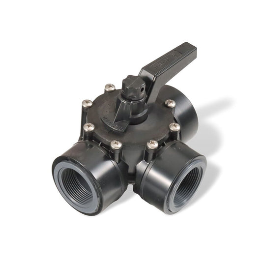 Drei Wege Drehschieber 1 1/2" Innengewinde