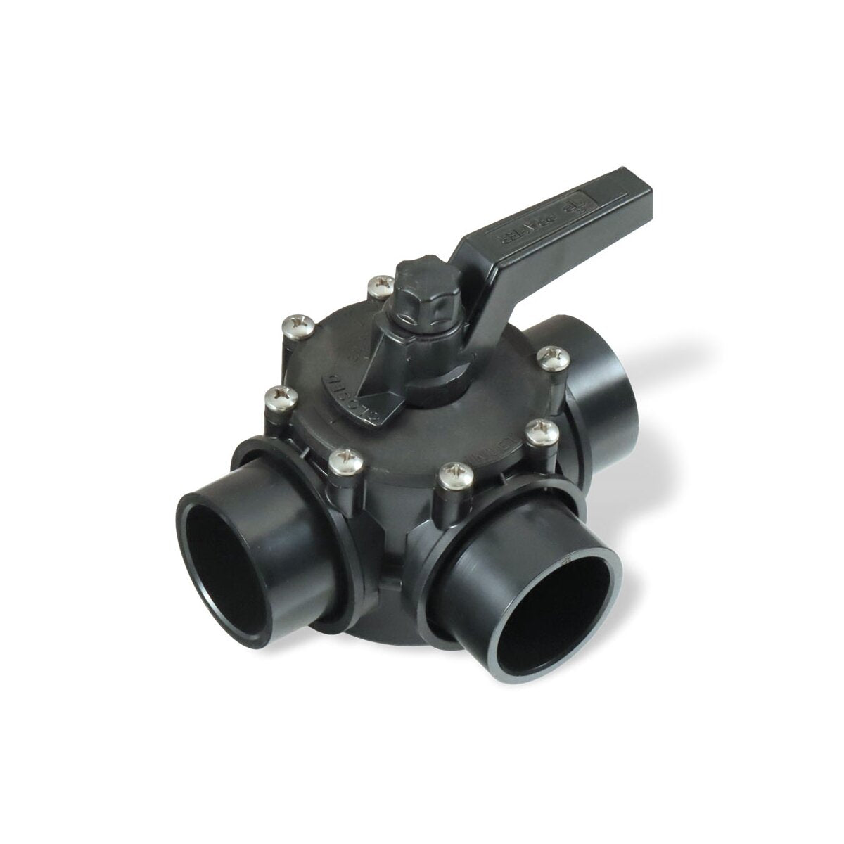 Drei Wege Drehschieber 50 mm Klebemuffen
