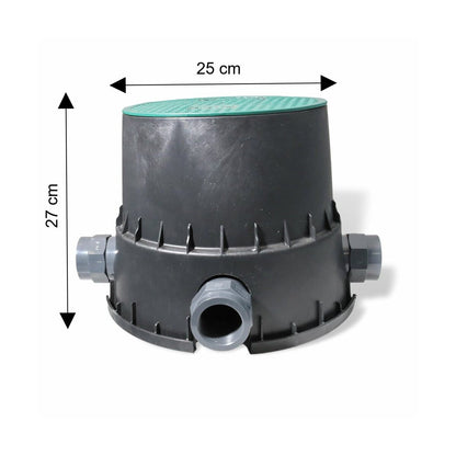 Erdschacht mit Dreiwegehahn 1 1/2" Innengewinde