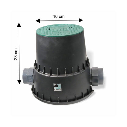 Erdschacht mit Kugelhahn 1 1/2" Innengewinde