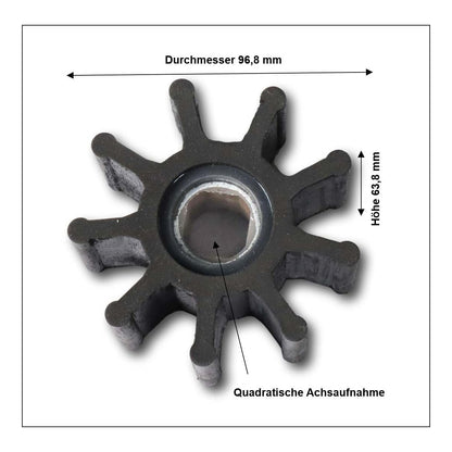 Impeller-Set für Tapir 12000 & 10000 (quadratische Achsaufnahme)