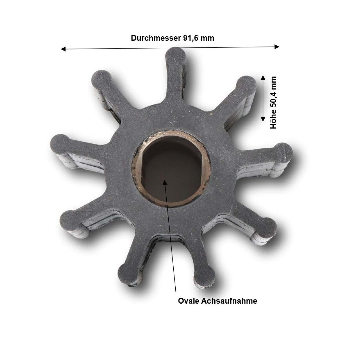 Impeller SET für Tapir 9000 (ovale Achsaufnahme)