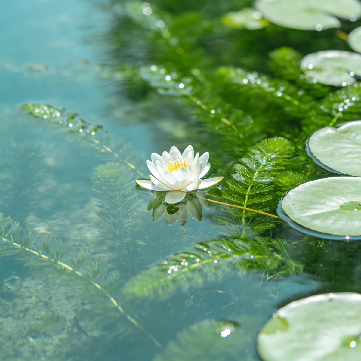 Teichpflege-Produkte gegen Algen und Trübung für klares Wasser