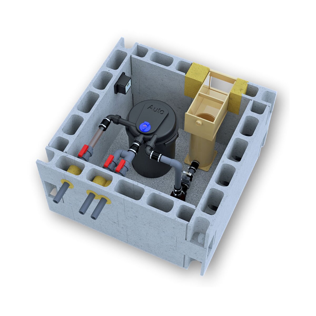 Schwimmteich Filterstation FILTECH 3