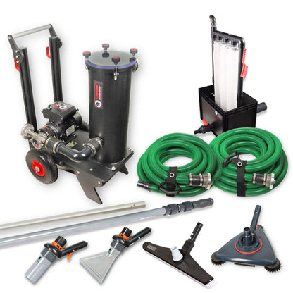 Teichschlammsauger TAPIR 6000 PRO Set  & Wasserrückführung