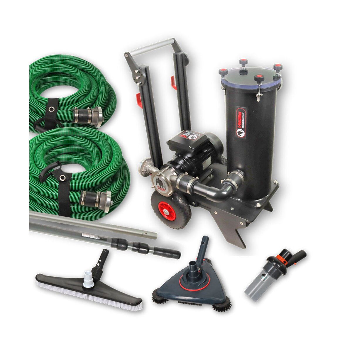Teichschlammsauger TAPIR 9000 PRO Set