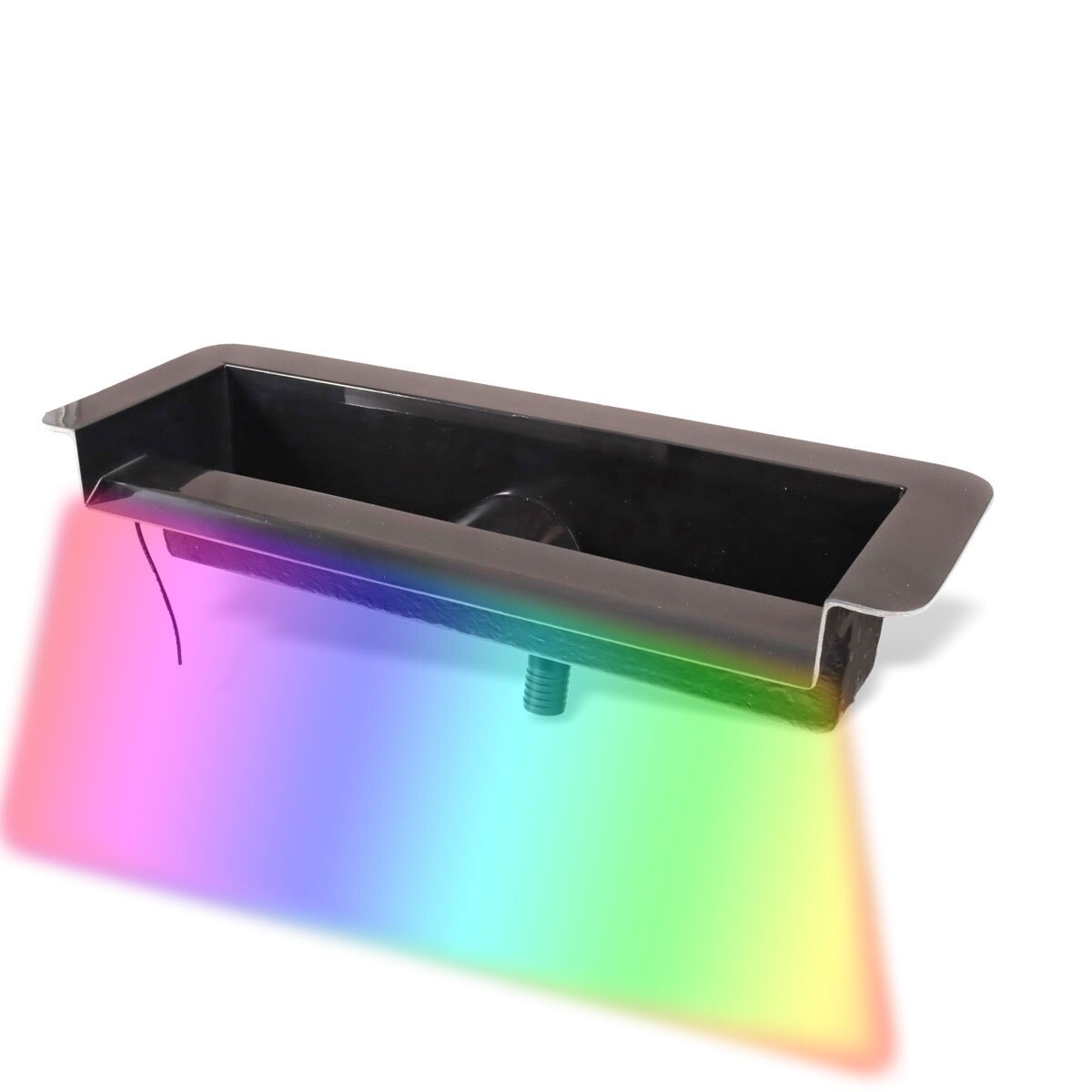 Wasserfall Auslauf aus GFK 60 cm mit RGB Beleuchtung